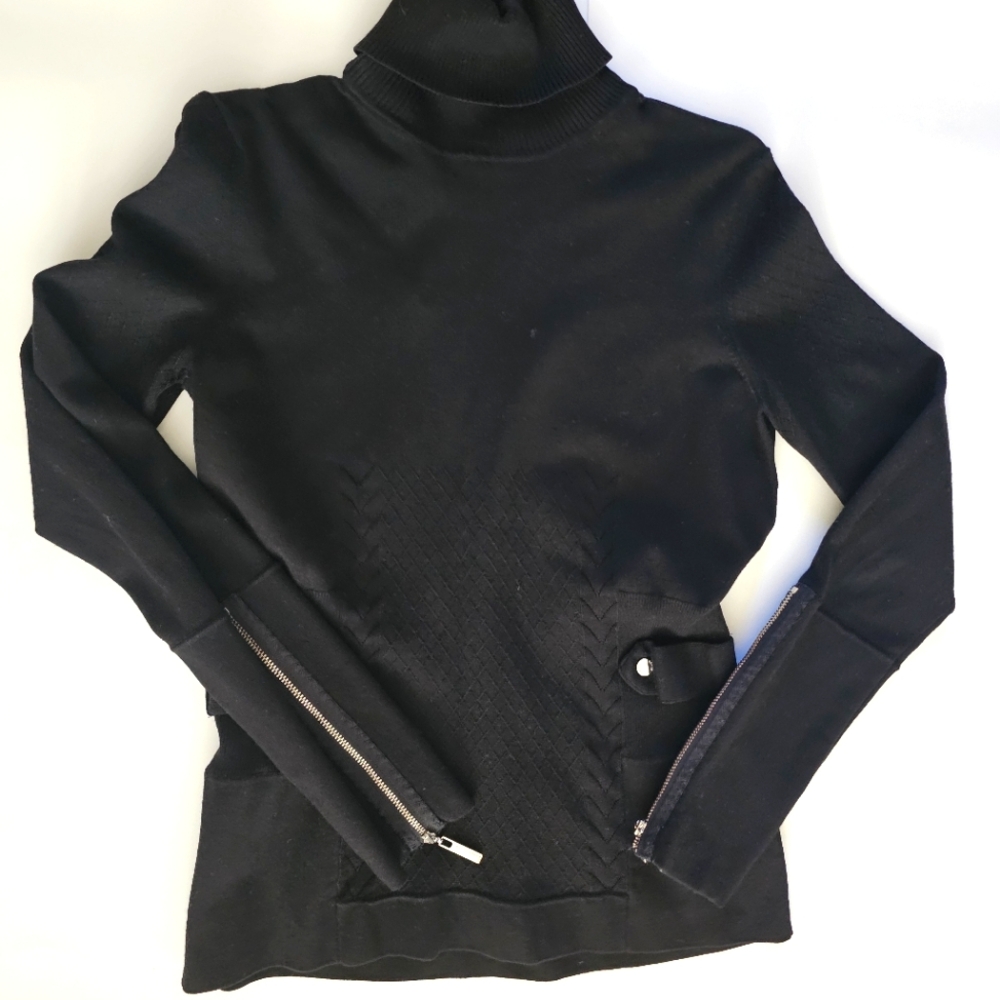 Karen Millen England Stretch Knit Turtleneck Sweater